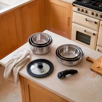 Russell Hobbs RH04041 nerezová 8-dielna sada riadu Smart Clip