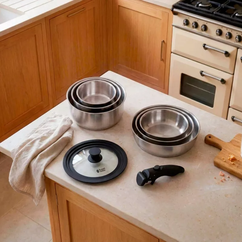 Russell Hobbs RH04041 nerezová 8-dielna sada riadu Smart Clip