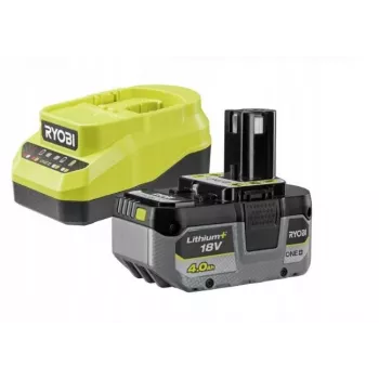 RYOBI 18V ONE+ 4.0Ah Li-Ion akumulátor + RC18120A nabíjačka štartovacia sada