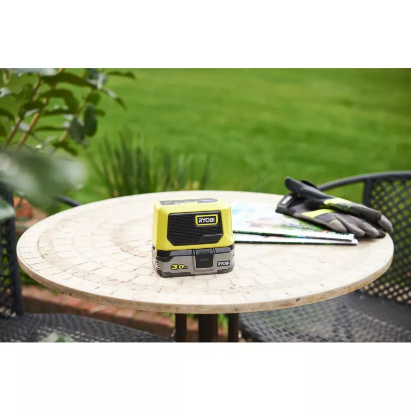 RYOBI ONE+ 18V Bluetooth mini reproduktor (zelená/čierna, iba prístroj)