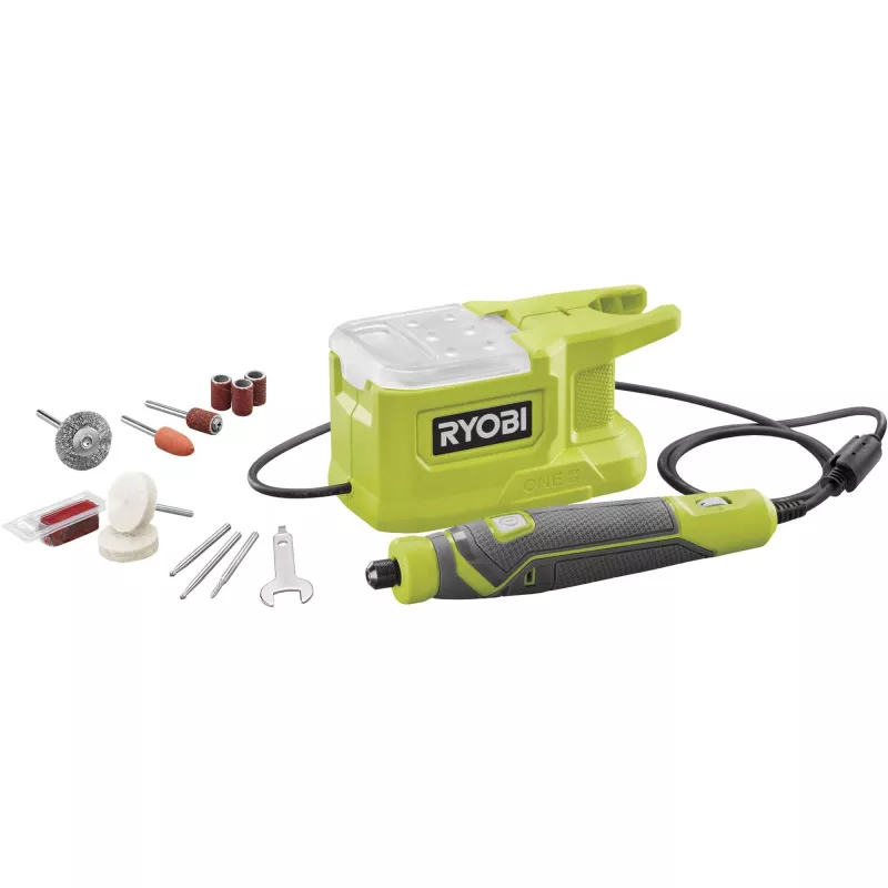 RYOBI ONE+ 18V akumulátorové multifunkčné náradie RRT18-0 s 15 dielmi príslušenstva