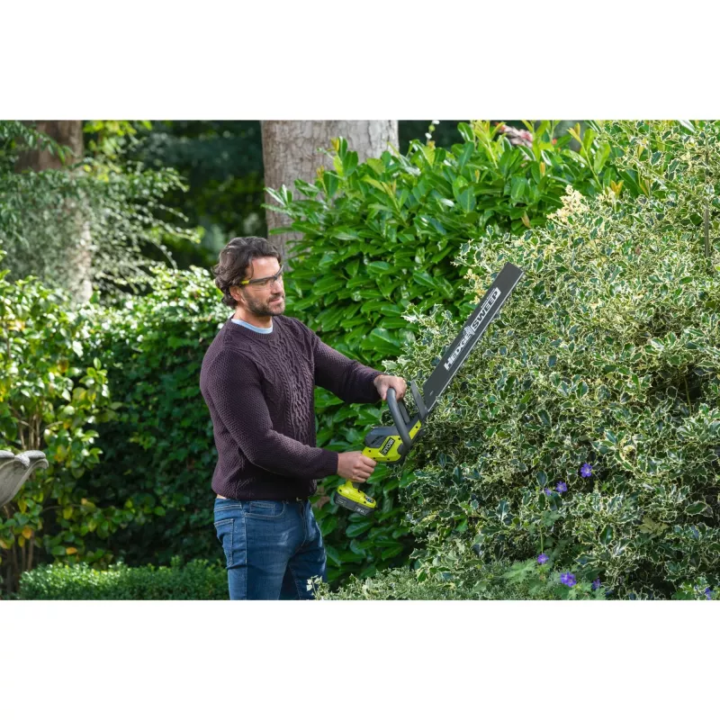 RYOBI ONE+ akumulátorové nožnice na živý plot RY18HT50A-125, 18 V (zelená/čierna, Li-Ion batéria 2,5 Ah)