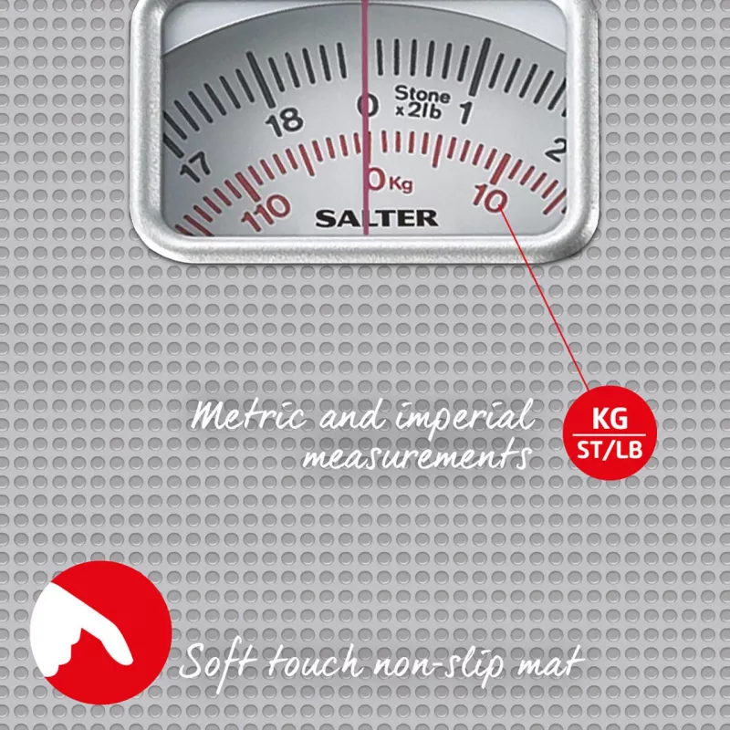 Salter 433 SFEU12 mechanická osobná váha strieborná