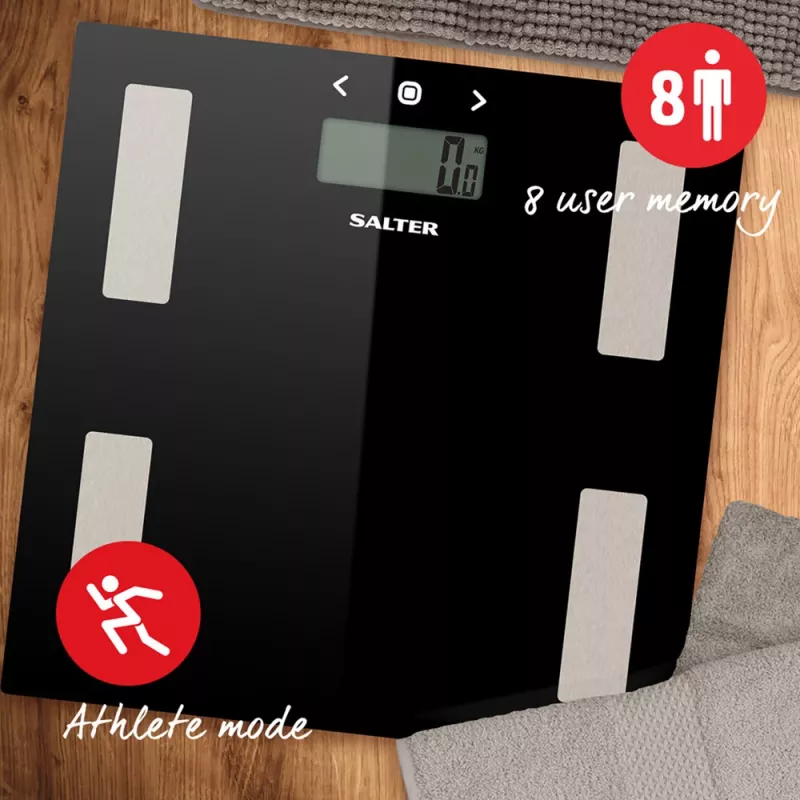Salter 9150 BFEU12 Black Glass Analyser osobné váhy