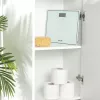 Salter 9207 WHCFEU12 kompaktná elektronická sklenená váha do kúpeľne, biela