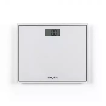 Salter 9207 WHCFEU12 kompaktná elektronická sklenená váha do kúpeľne, biela