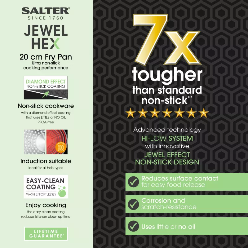 Salter BW11619SA3 Jewel Hex 20cm panvica