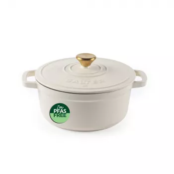 Salter BW13771C Chester 3.4L liatinový kastról 24 cm, krémový