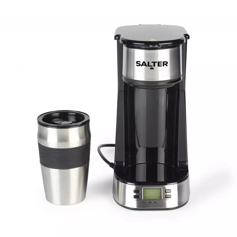 Salter EK2732FVDE digitálny kávovar, na jednu šálku, s cestovným hrnčekom 420 ml