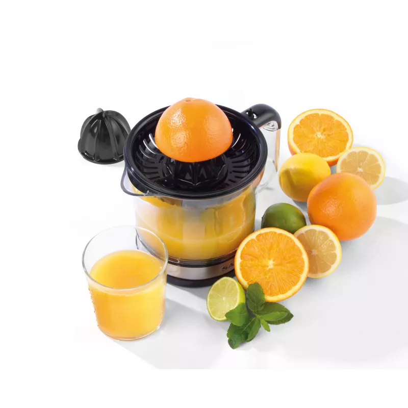 Salter EK5025FVDE elektrický lis na citrusy, 60 W, 1,2 l, čierny/strieborný