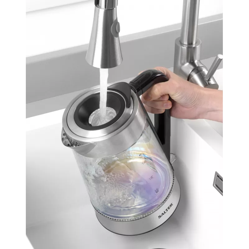 Salter EK5078IRFVDE Dúhová sklenená rýchlovarná kanvica 1.7L 3000W