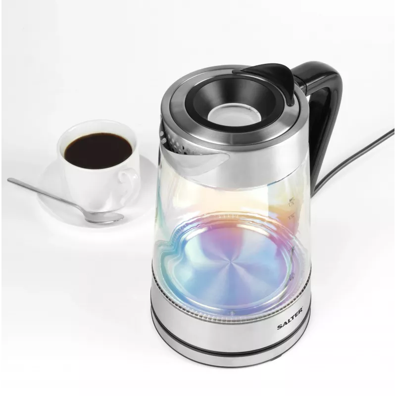 Salter EK5078IRFVDE Dúhová sklenená rýchlovarná kanvica 1.7L 3000W