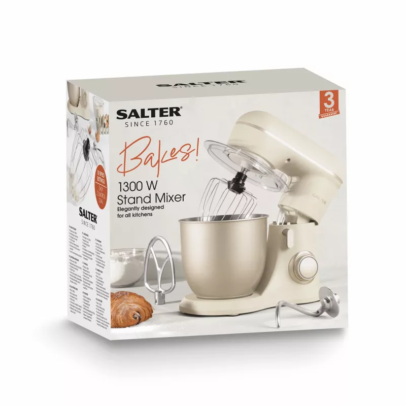 Salter EK5511SBOFVDE Bakes Stand Mixer 1000W 5L čierny