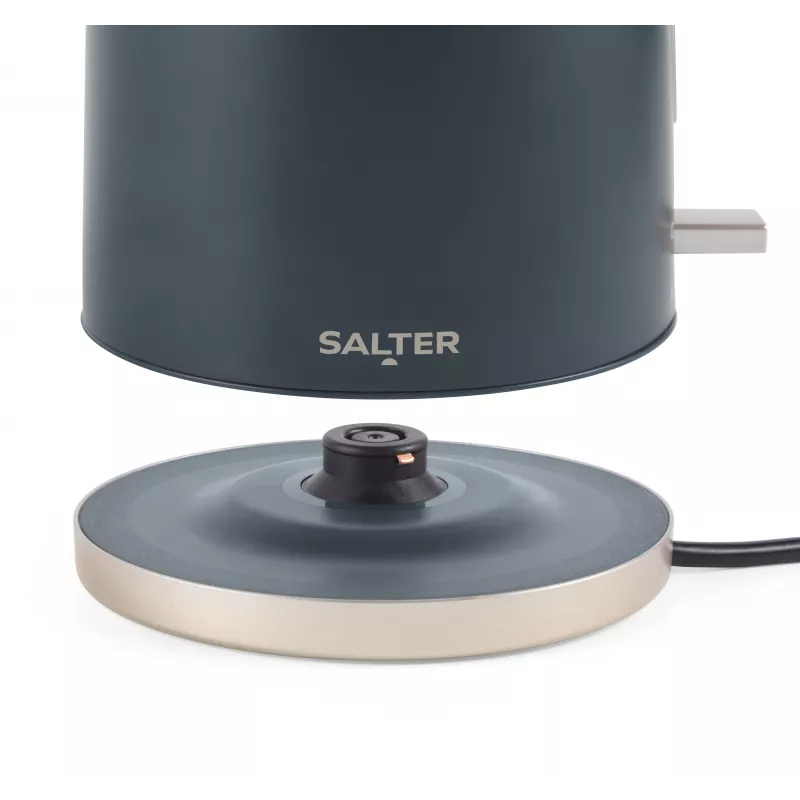 Salter EK5561BGRYFVDE Marino Rapid Boil rýchlovarná kanvica - 1,7 l, 3000 W, nehrdzavejúca oceľ, sivá