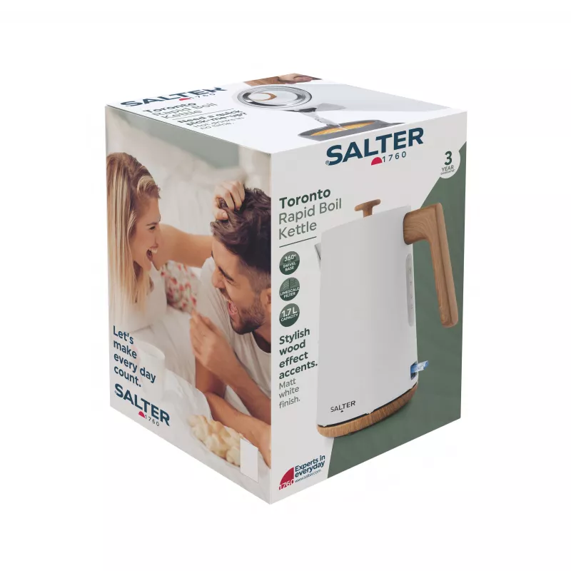 Salter EK5822WHTVDE Toronto rýchlovarná kanvica biela