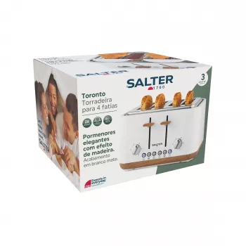 Salter EK5823WHTVDE Toronto 4-slotový hriankovač