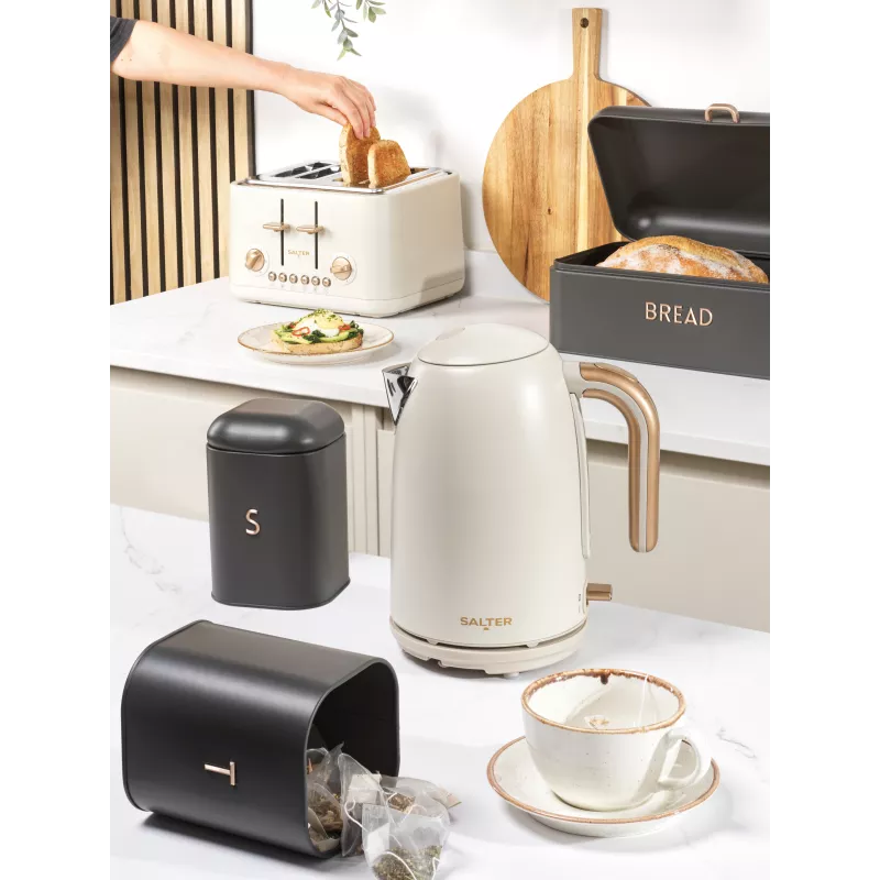 Salter EK6085OBVDE Pebble rýchlovarná kanvica 1.7L 3000W Obsidiánová čierna