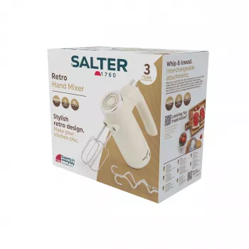 Salter EK6684CRMVDE retro ručný mixér