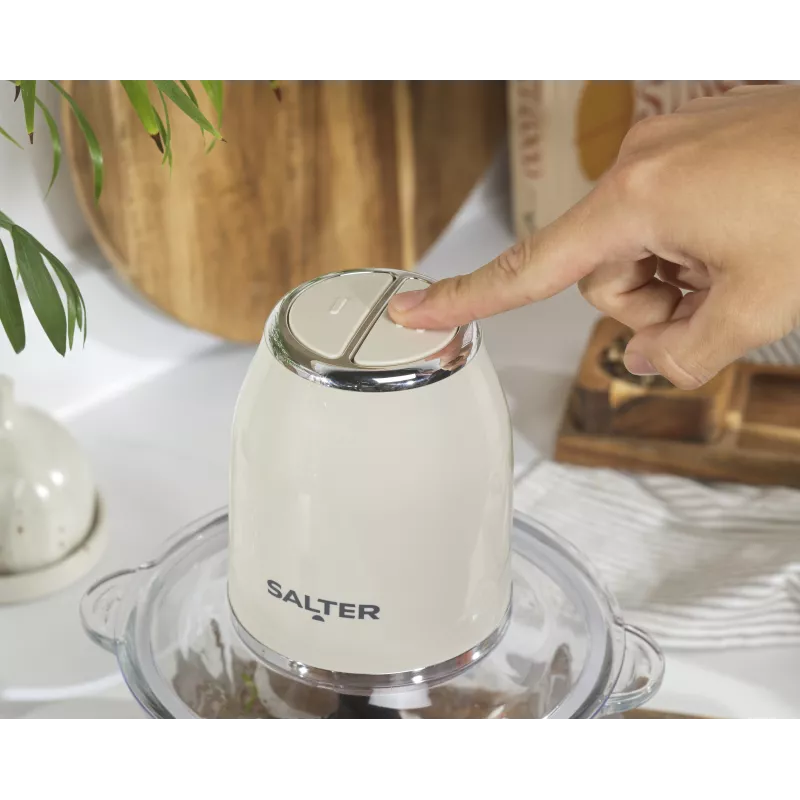 Salter EK6686CRMVDE Retro kuchynský sekáčik 200W 0,5L krémový