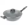 Salter Marblestone wok 28cm sivá - kovaný hliník, nepriľnavý povrch, vhodný na indukciu