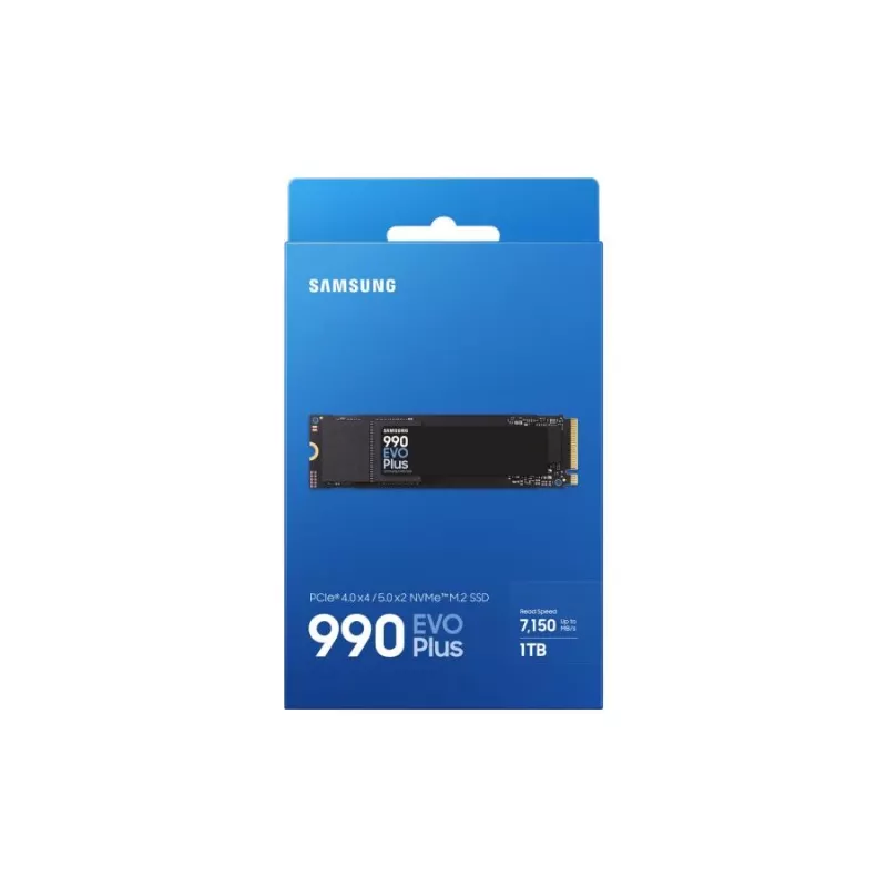 Samsung 990 EVO Plus SSD 1 TB M.2 PCIe 4.0 7150 MB/s 1350000 IOPS čierna