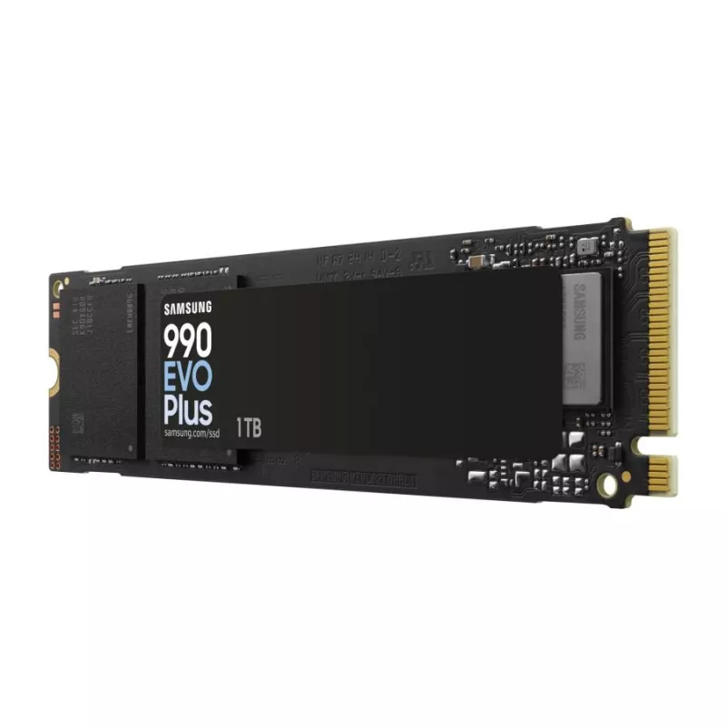 Samsung 990 EVO Plus SSD 1 TB M.2 PCIe 4.0 7150 MB/s 1350000 IOPS čierna