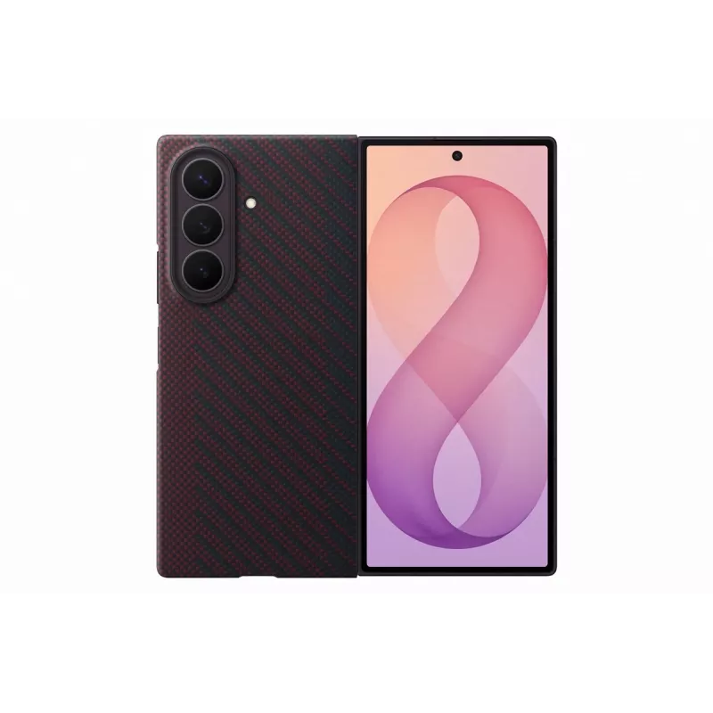Samsung Carbon Magnet puzdro pre Galaxy Z Fold 8 Ultra - červené (EF-KF976SREGWW)
