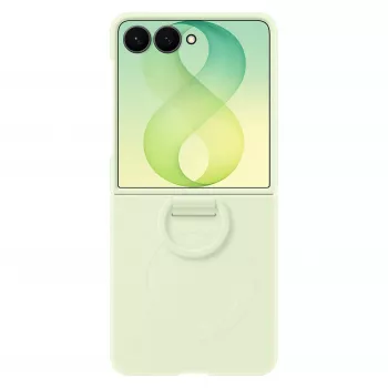 Samsung EF-EF776CGEGWW silikónové puzdro s magnetickým krúžkom pre Galaxy Z Flip8, zelené