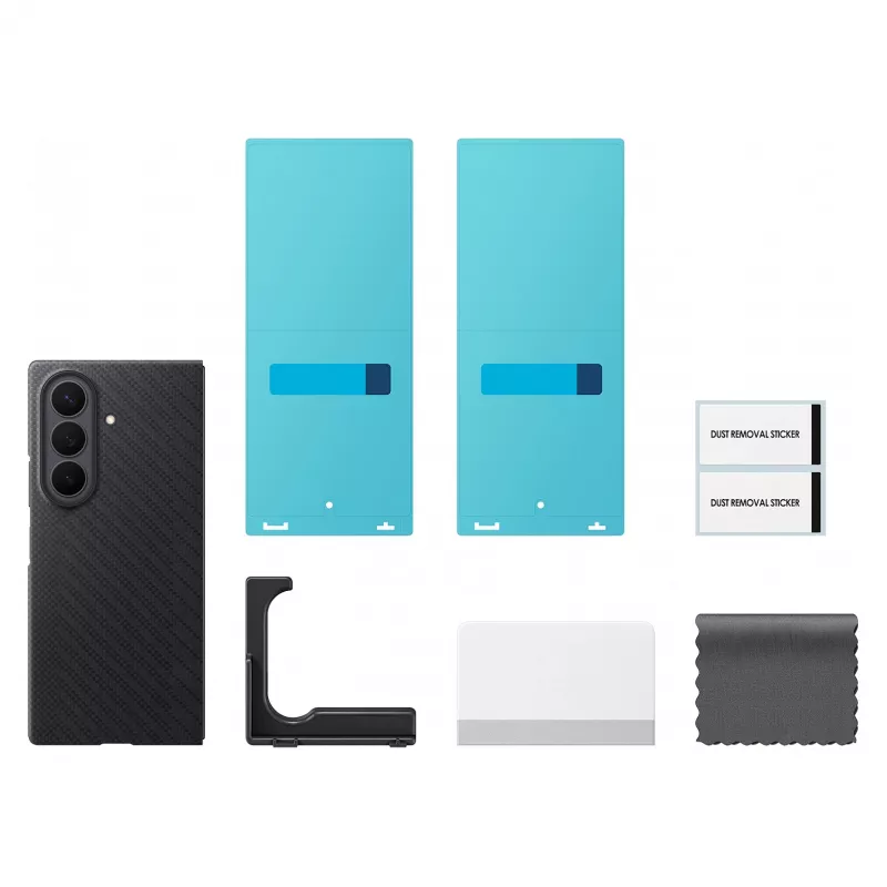 Samsung EF-KF976SBEGWW Carbon Magnet Case pre Galaxy Fold 8 Ultra - čierne