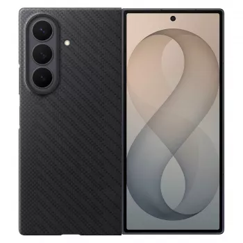 Samsung EF-KF976SBEGWW Carbon Magnet Case pre Galaxy Fold 8 Ultra - čierne