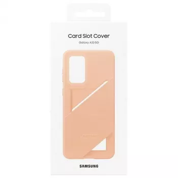 Samsung EF-OA336TPEGWW puzdro s priehradkou na karty pre Galaxy A33 5G, broskyňová