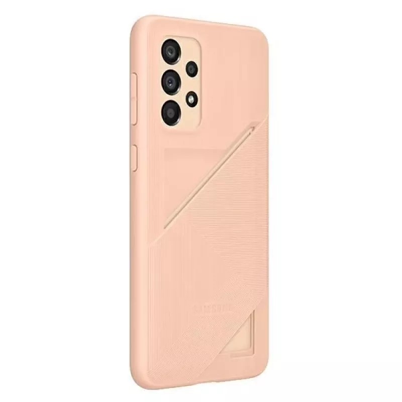 Samsung EF-OA336TPEGWW puzdro s priehradkou na karty pre Galaxy A33 5G, broskyňová