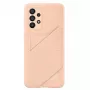 Samsung EF-OA336TPEGWW puzdro s priehradkou na karty pre Galaxy A33 5G, broskyňová