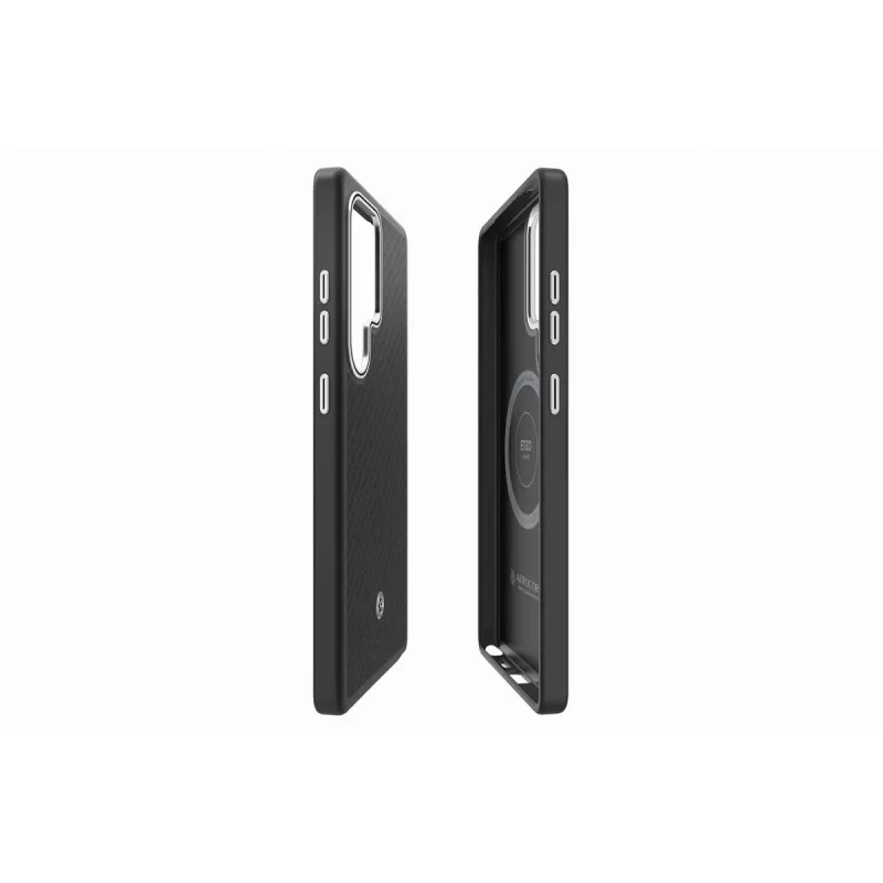 Samsung Enzo Aramid puzdro pre Galaxy S25 Ultra – čierno-strieborná