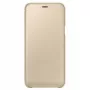 Samsung Galaxy A6+ (2018) puzdro s peňaženkou EF-WA605CFE zlatá