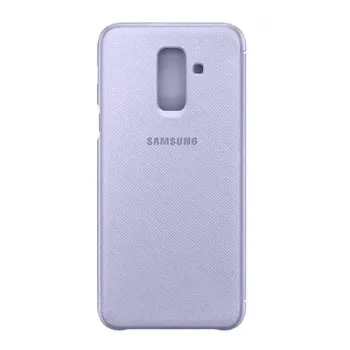 Samsung Galaxy A6+ (2018) peňaženkové puzdro fialová