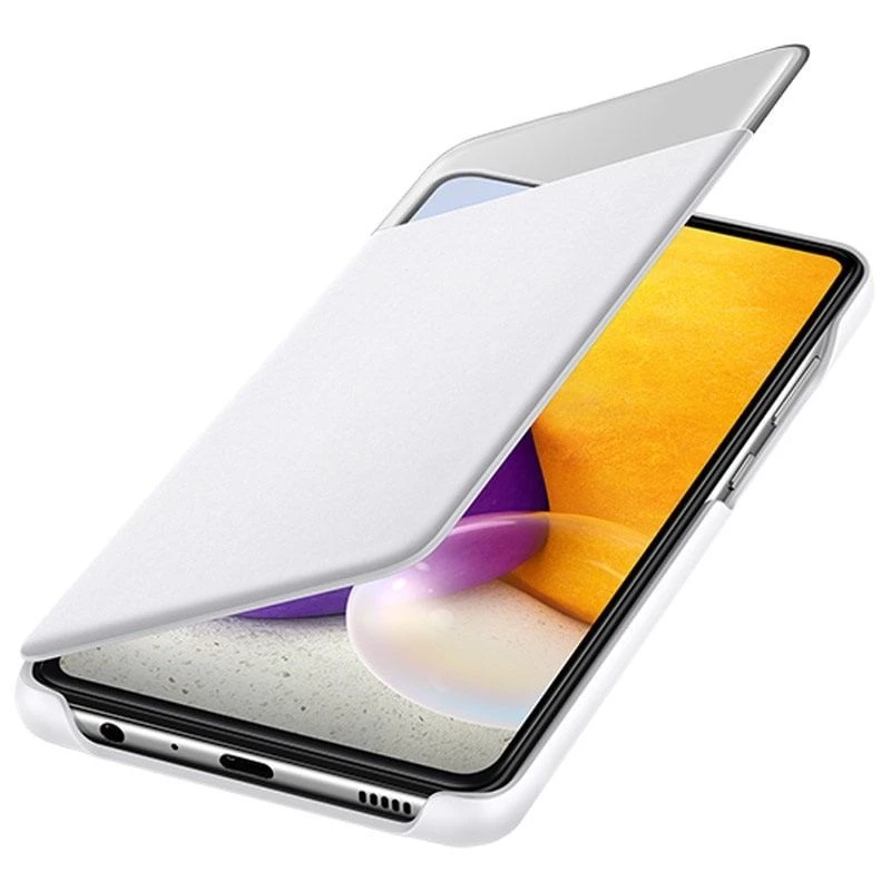 Samsung Galaxy A72 Smart S View Wallet kryt biely