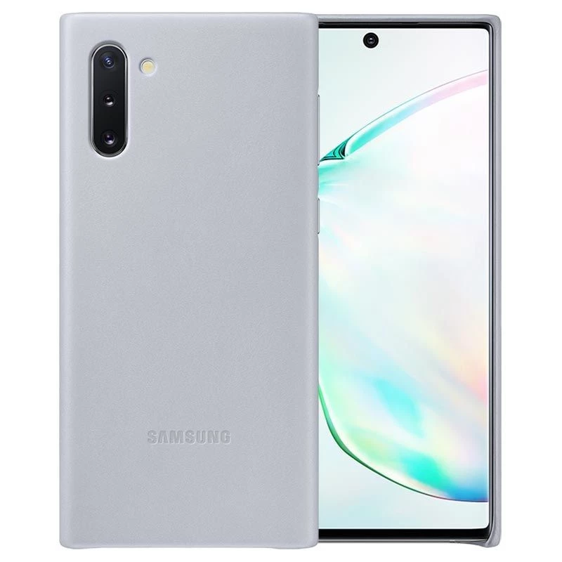 Samsung Galaxy Note 10 kožené puzdro sivá