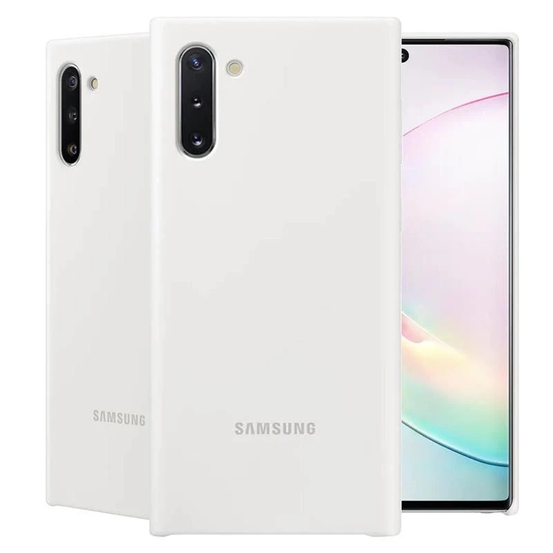 Samsung Galaxy Note 10 silikónové puzdro biele