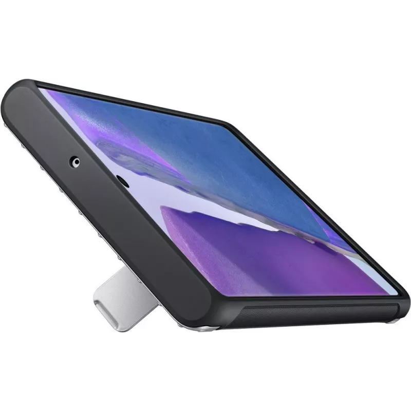 Samsung Galaxy Note 20 / Note 20 5G Protective Standing Cover puzdro strieborné