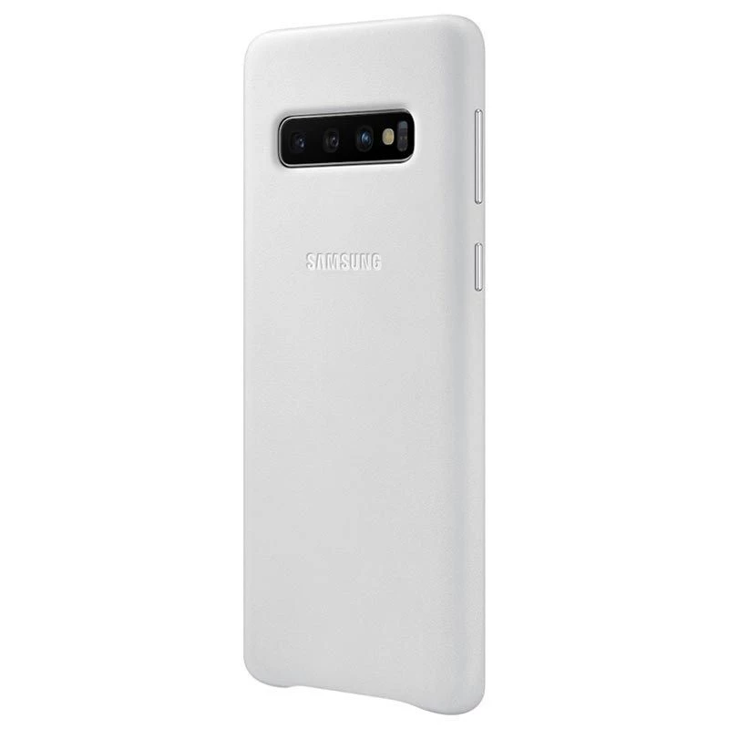 Samsung Galaxy S10 kožené puzdro biele