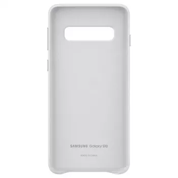 Samsung Galaxy S10 kožené puzdro biele