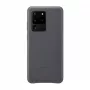 Samsung Galaxy S20 Ultra kožené kryt puzdro sivá