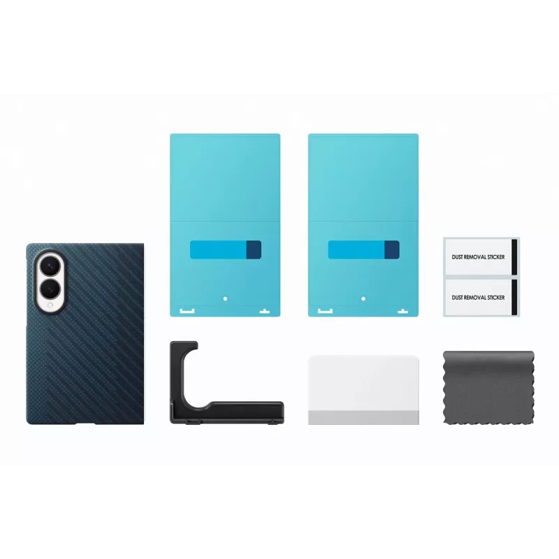 Samsung Galaxy Z Fold8 Carbon Magnet stojanové puzdro - námornícka modrá (EF-KF971SNEGWW)