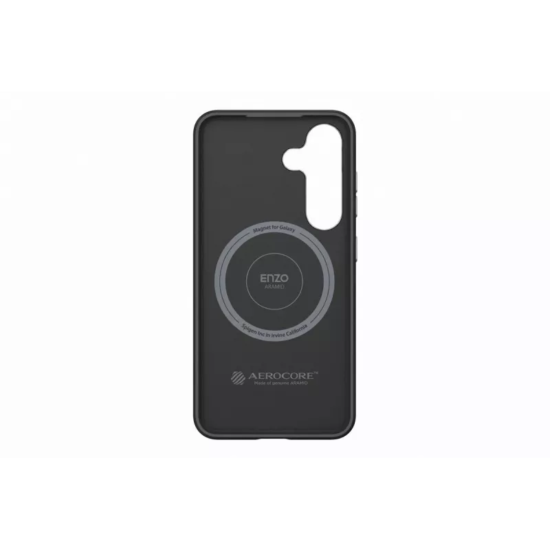 Samsung GP-FPS936PGABW Enzo Aramid puzdro pre Galaxy S25 Plus, čierna strieborná