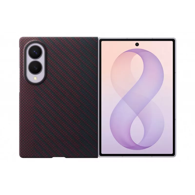 Samsung EF-KF971 Carbon Magnet puzdro pre Galaxy Z Fold8, červené