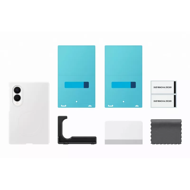 Samsung Silicone Magnet Case pre Galaxy Z Fold 8 - biela (kompatibilné s MagSafe)