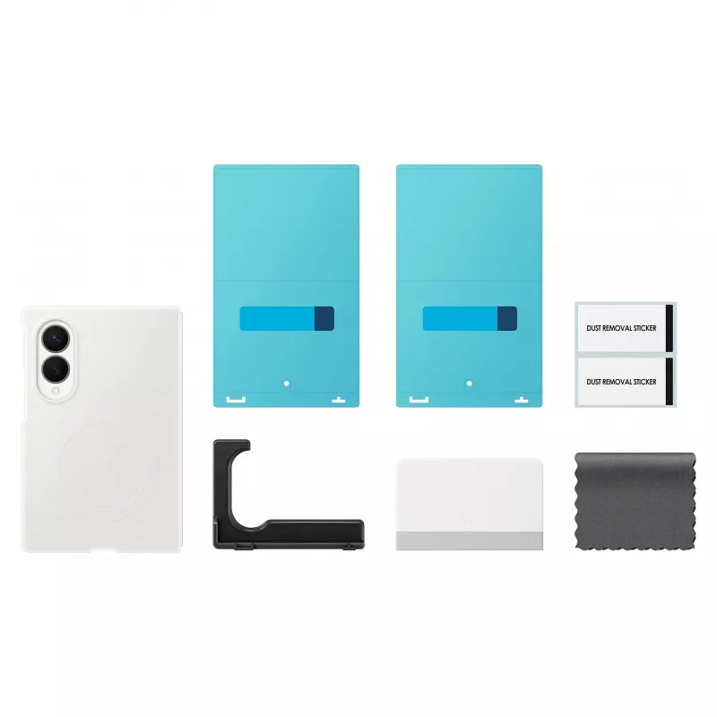 Samsung Silicone Magnet Case pre Galaxy Z Fold 8 - biela (kompatibilné s MagSafe)
