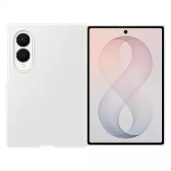 Samsung Silicone Magnet Case pre Galaxy Z Fold 8 - biela (kompatibilné s MagSafe)