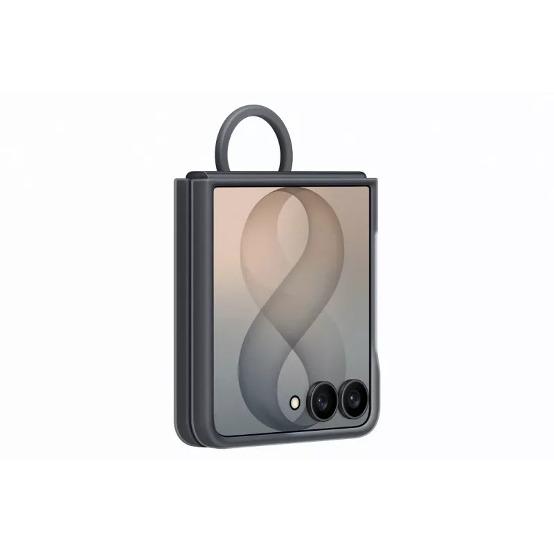 Samsung Silicone Ring Magnetic puzdro pre Galaxy Z Flip8, čierna (EF-EF776CBEGWW)
